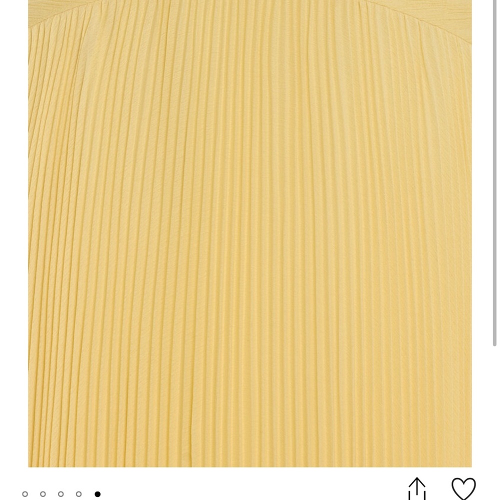 Alexis Strapless Pleated Yellow-Gold Evening Gown - Picture 3 of 13